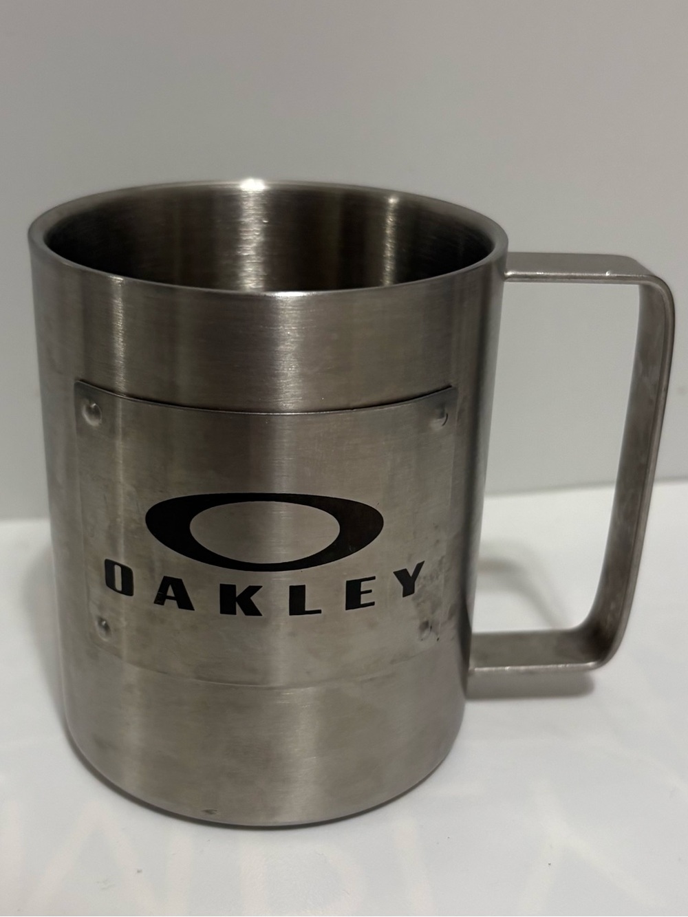 Oakley Stainless Steel Limited Edition Mug with Black Logo